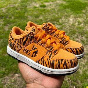Nike Dunk Low Next Nature Toddler Kids' Shoes Tiger Stripes Size 11C